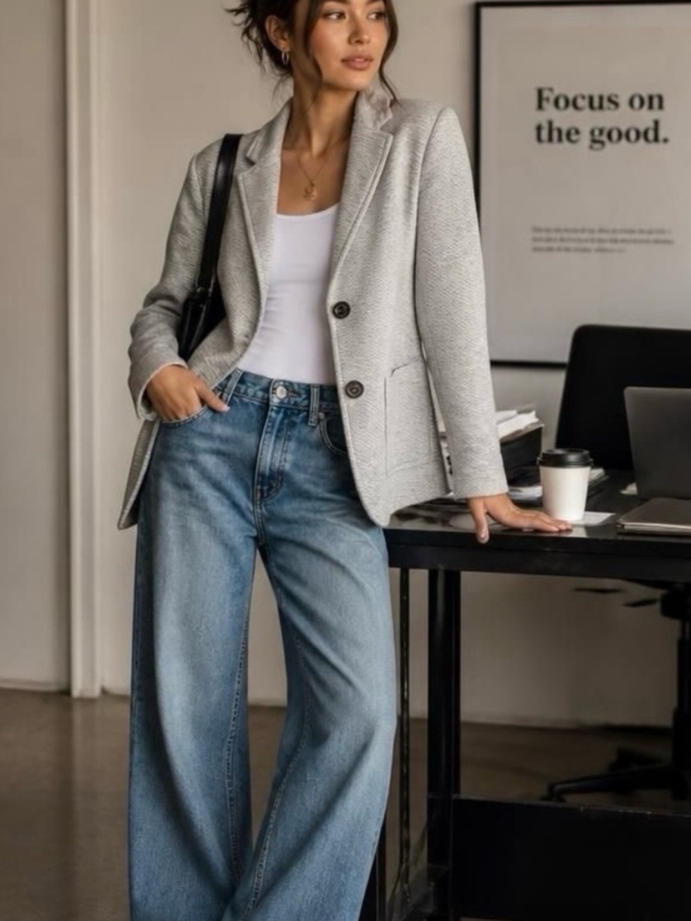 Faherty Women's Heather Grey Inlet Sweatshirt Blazer Size Small
